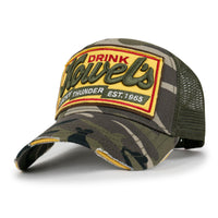 ililily Premium Howels Embroidery Structured Crown Vintage Baseball Cap