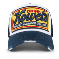 ililily Premium Howels Embroidery Structured Crown Vintage Baseball Cap