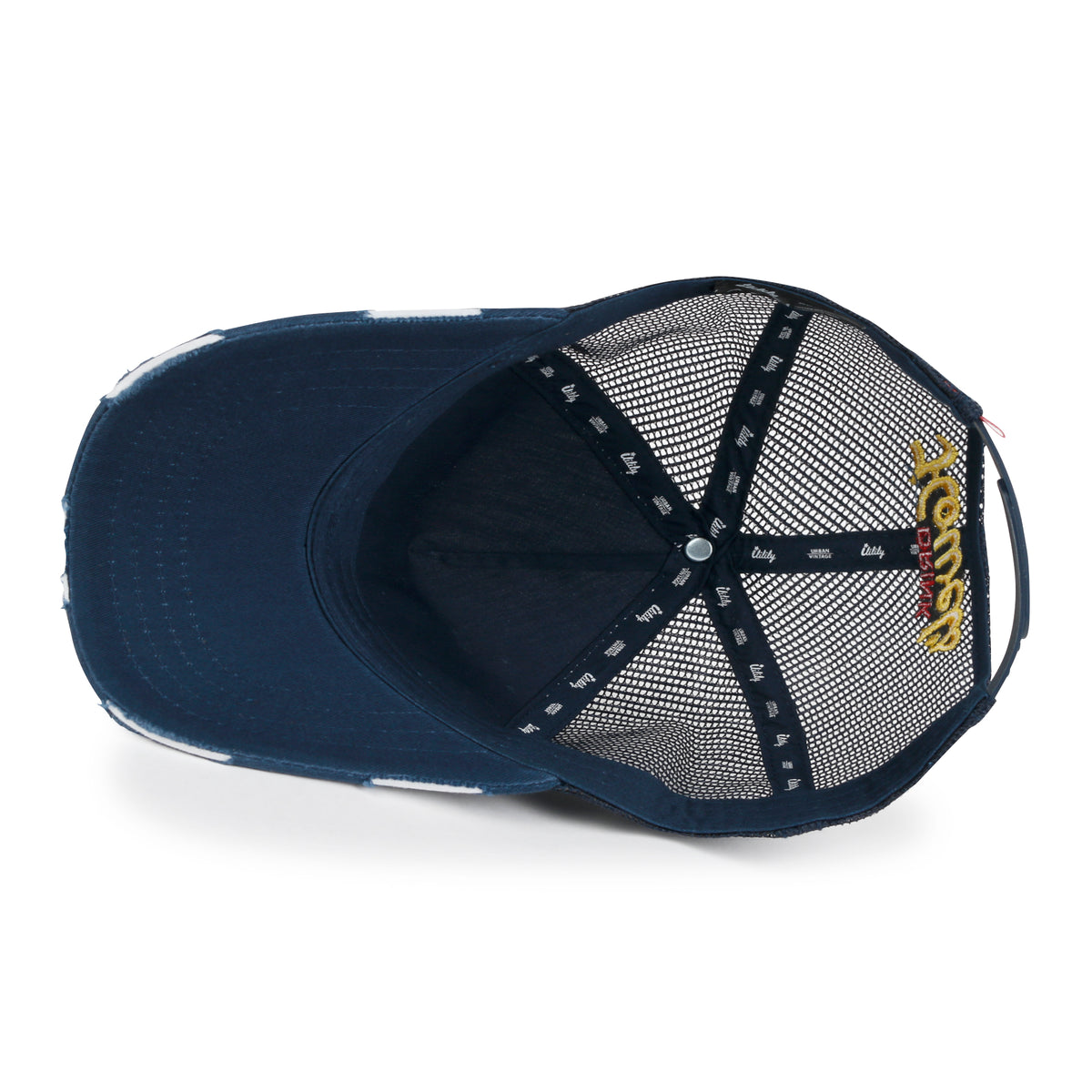 ililily Premium Howels Embroidery Structured Crown Vintage Baseball Cap