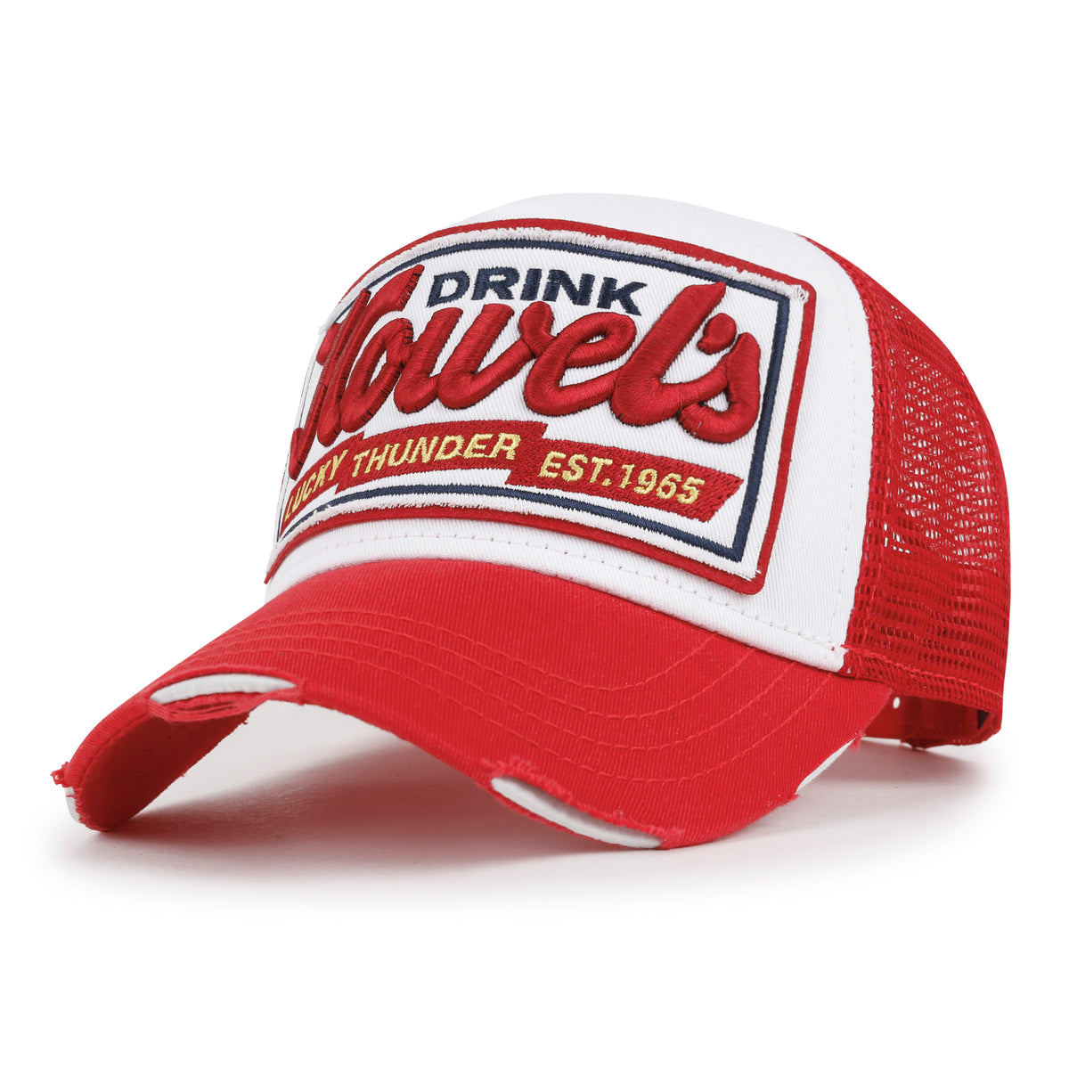 ililily Premium Howels Embroidery Structured Crown Vintage Baseball Cap