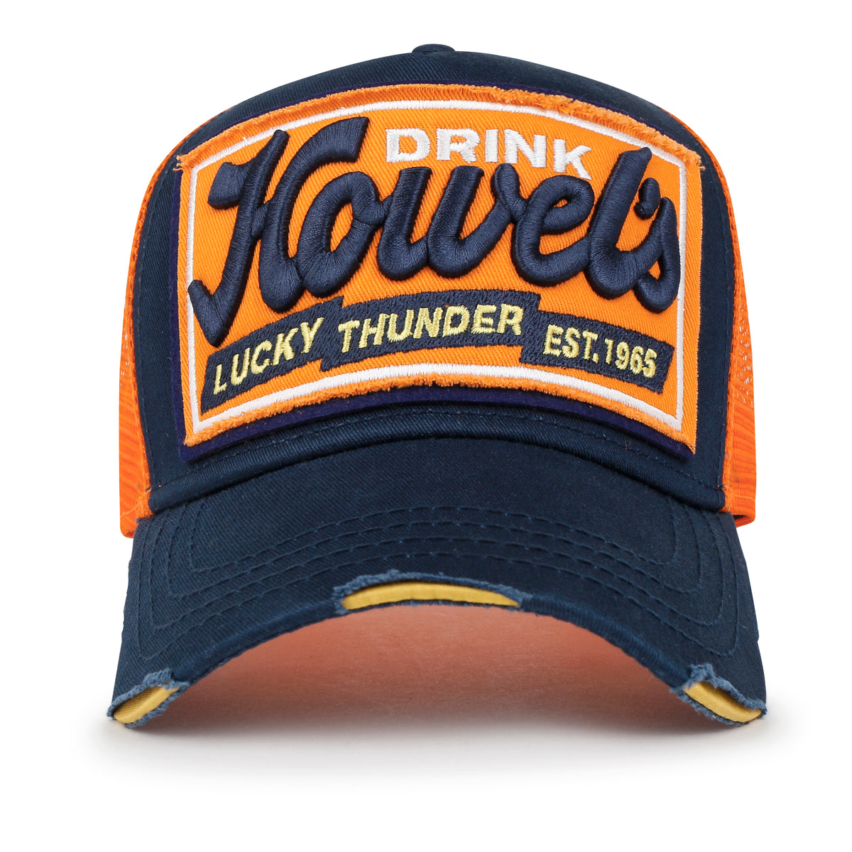 ililily Premium Howels Embroidery Structured Crown Vintage Baseball Cap