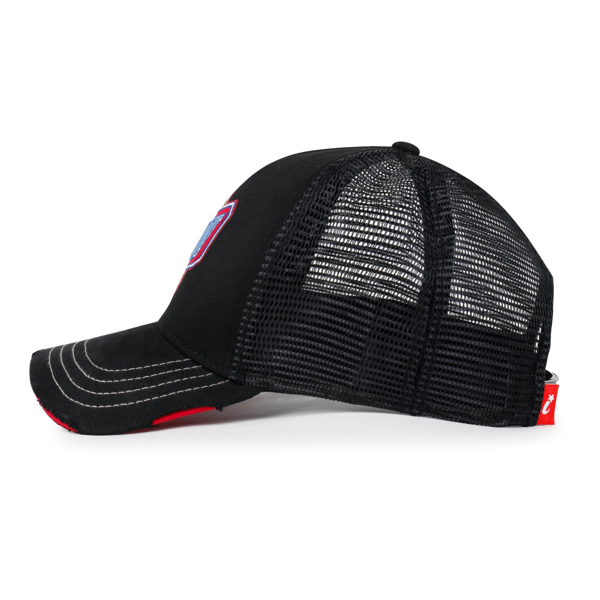 ililily PREMIUM Billy Beer Embroidery Structured Vintage Baseball Cap Casual Trucker Hat