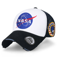 ililily NASA Meatball Logo Embroidery Baseball Cap Apollo 1 Patch Trucker Hat