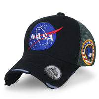ililily NASA Meatball Logo Embroidery Baseball Cap Apollo 1 Patch Trucker Hat