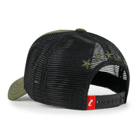 ililily PREMIUM Star Embroidery Baseball Cap Faux Suede Trucker Hat