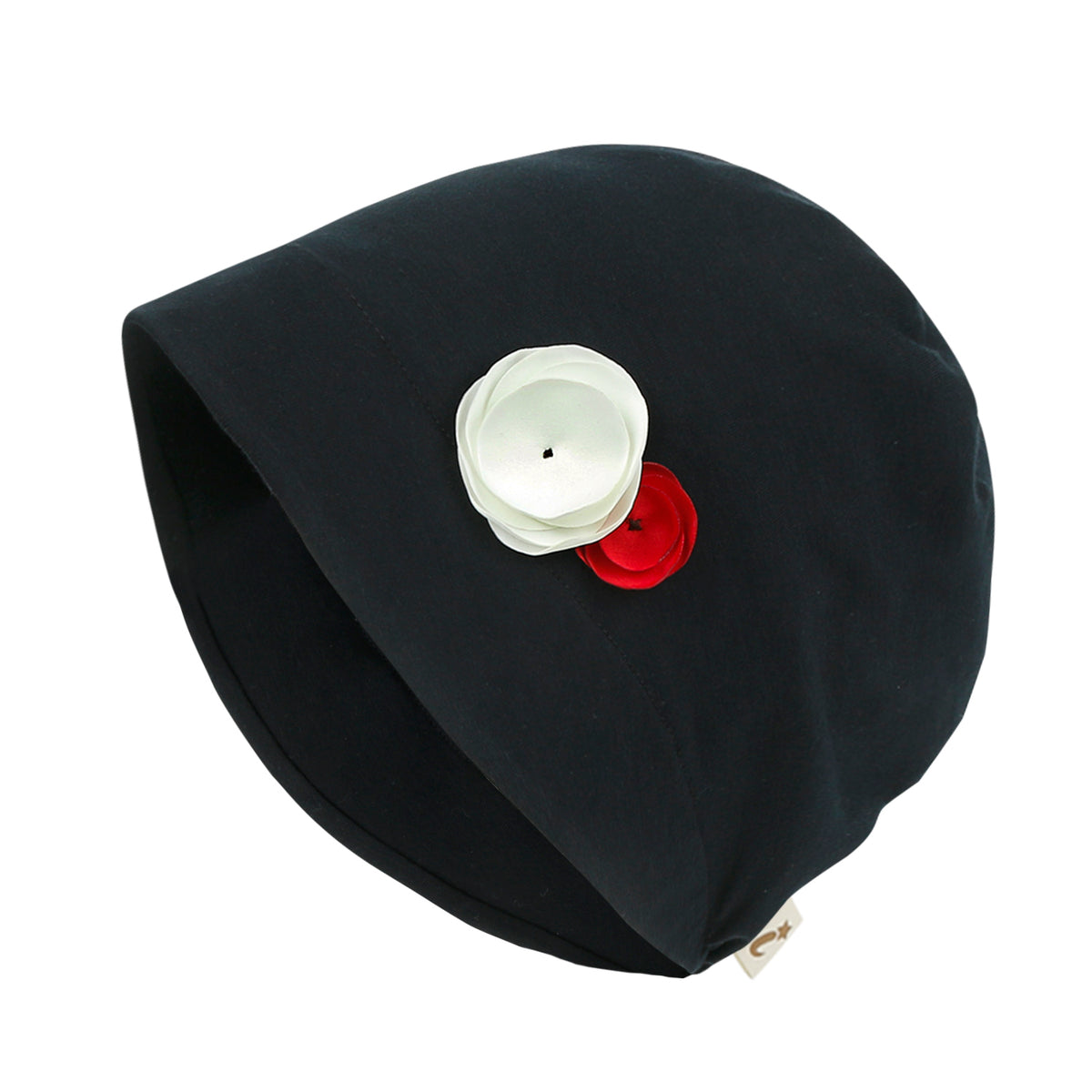 ililily TENCEL™Lyocell Flower Trim Beanie Soft Touch Stretchable Classic Hat