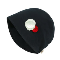 ililily TENCEL™Lyocell Flower Trim Beanie Soft Touch Stretchable Classic Hat