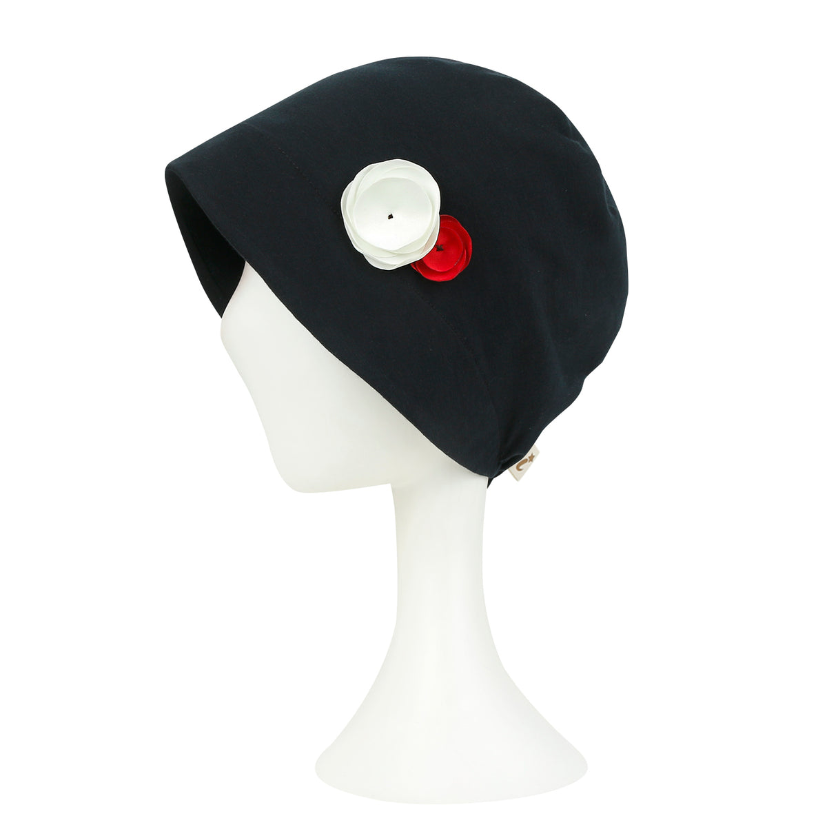 ililily TENCEL™Lyocell Flower Trim Beanie Soft Touch Stretchable Classic Hat