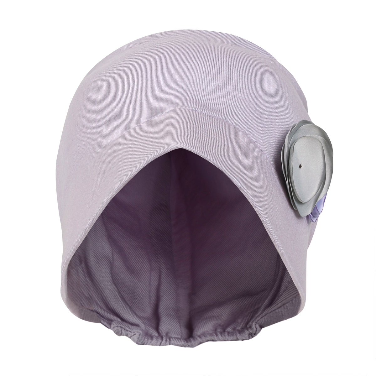 ililily TENCEL™Lyocell Flower Trim Beanie Soft Touch Stretchable Classic Hat