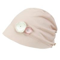 ililily TENCEL™Lyocell Flower Trim Beanie Soft Touch Stretchable Classic Hat