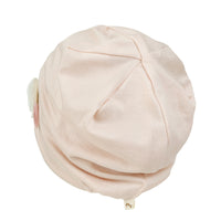 ililily TENCEL™Lyocell Flower Trim Beanie Ultra Soft Stretchable Head Cover Hat