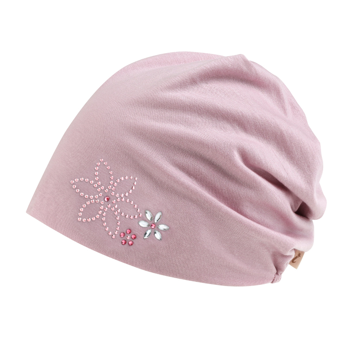 ililily TENCEL™Lyocell Rhinestone Chemo Beanie Ultra Soft Head Cover Sleep Hat
