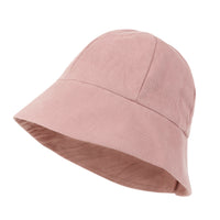 ililily TENCEL™Lyocell Lining Round Crown Sun Hat Soft Touch Cotton Bucket Hat