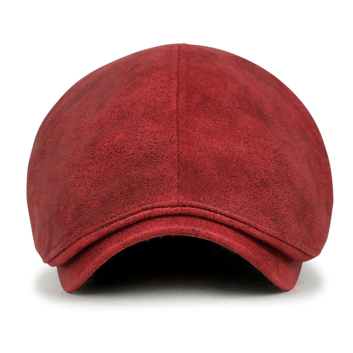 ililily Faux Leather Flat Cap Vintage Cabbie Hat Gatsby Ivy Irish Hunting Newsboy Stretch-fit