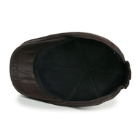 ililily Faux Leather Flat Cap Vintage Cabbie Hat Gatsby Ivy Irish Hunting Newsboy Stretch-fit