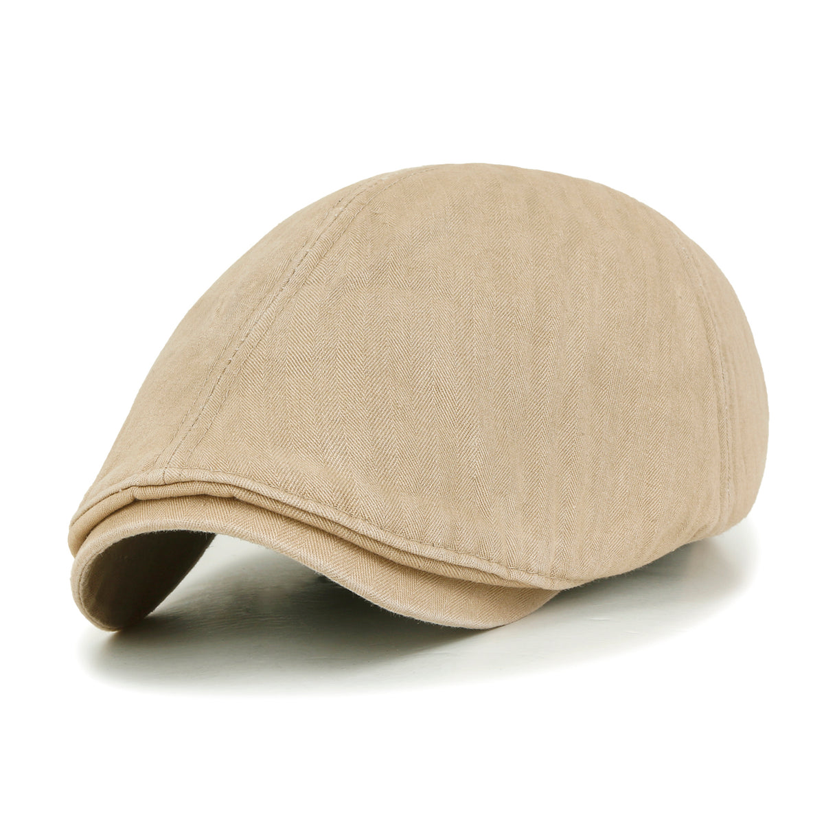 ililily Cotton Washed Flat Cap Cabbie Hat Gatsby Ivy Irish Hunting Newsboy Stretch fit