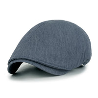 ililily Cotton Flat Cap Cabbie Hat Gatsby Ivy Irish Hunting Newsboy Stretch fit
