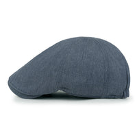ililily Cotton Flat Cap Cabbie Hat Gatsby Ivy Irish Hunting Newsboy Stretch fit