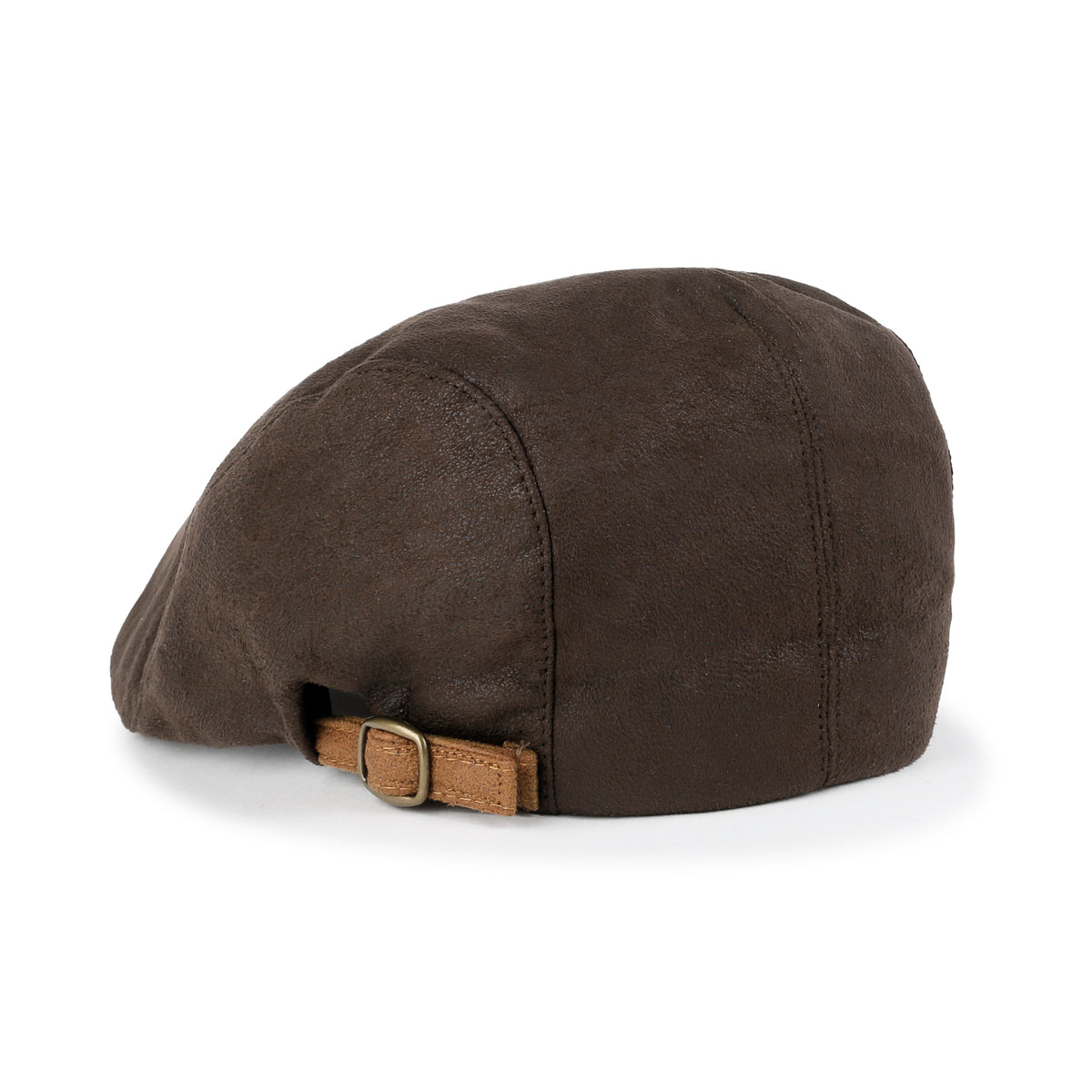 ililily Faux Leather Gatsby Newsboy Hat Vintage Cabbie Hunting Flat Cap